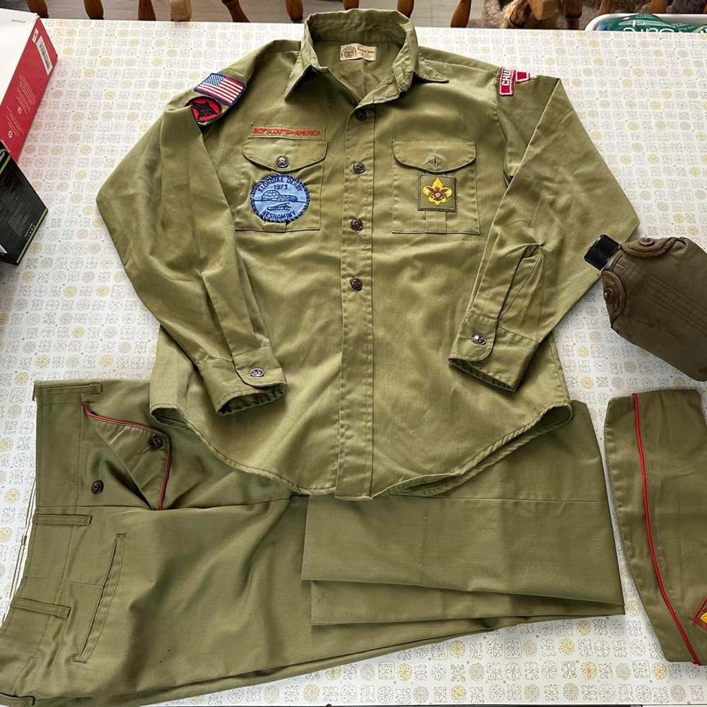 Men's Olive Green Boy Scouts outfit